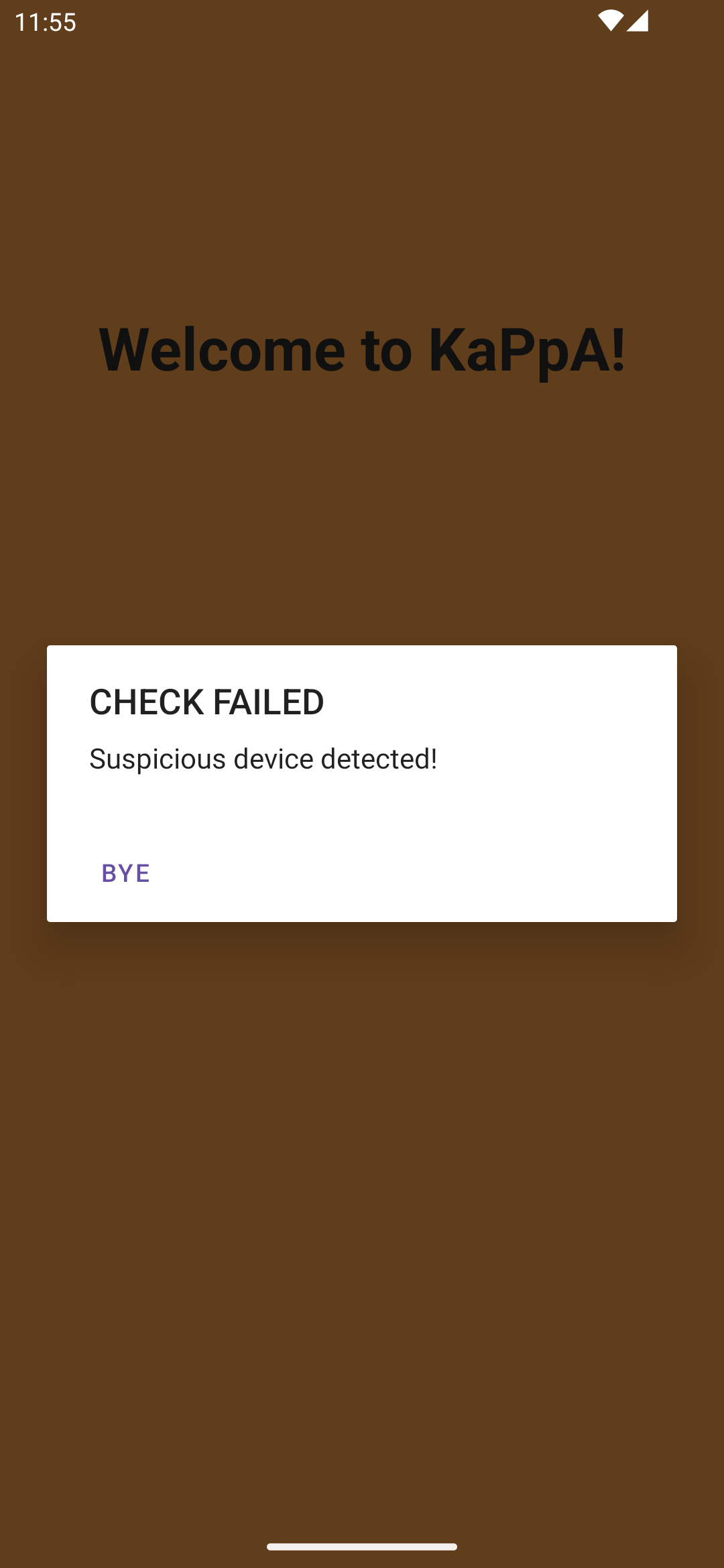 Level 3 Suspicious Device Check Failed